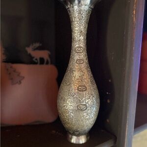 Intricately Designed Silver Vase